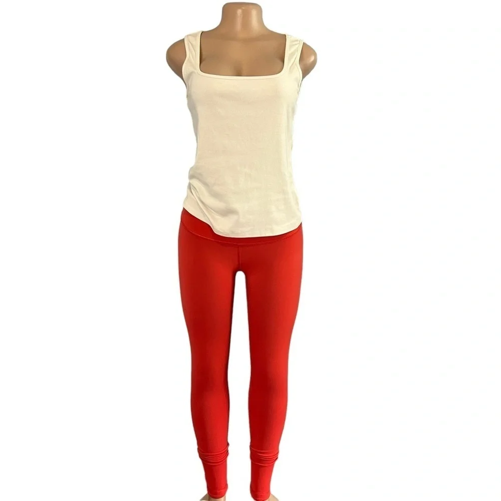 Lululemon Wunder Under Pant III (Reversible) Cranberry / Alarming